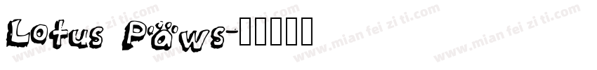 Lotus Paws字体转换